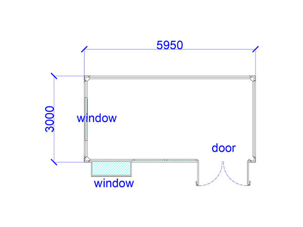 Containerhuis met stabiele structuur