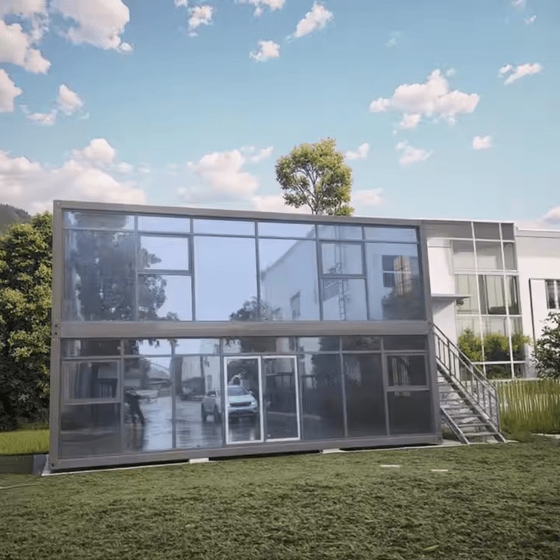 Dubbel beglaasde serre, uitbreidbaar prefab containerhuis/huis Dubbel beglaasde serre, uitbreidbaar prefab containerhuis/huis