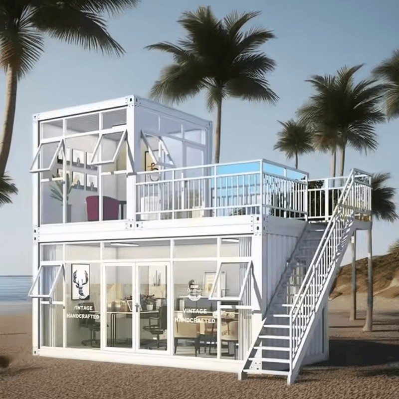 Dubbel beglaasde serre, uitbreidbaar prefab containerhuis/huis Dubbel beglaasde serre, uitbreidbaar prefab containerhuis/huis