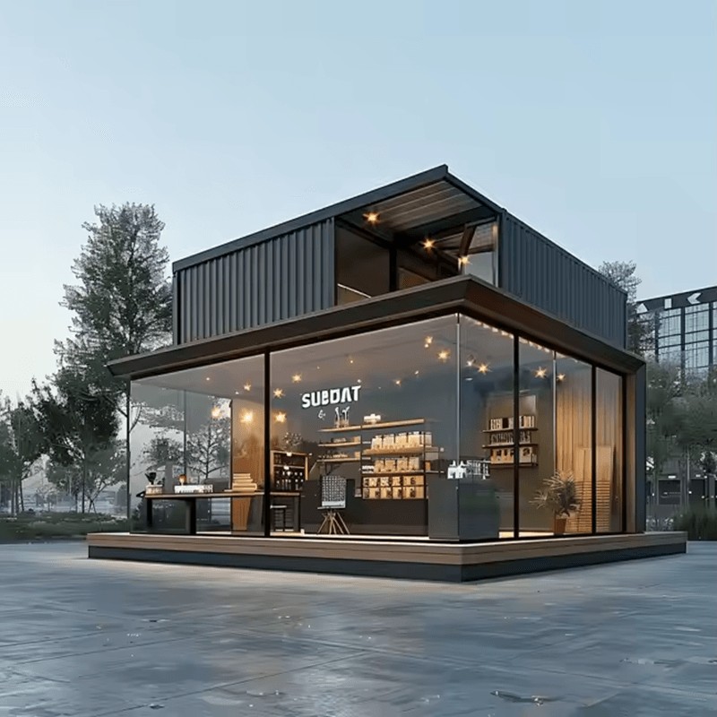 Geprefabriceerd containerhuis voor winkels