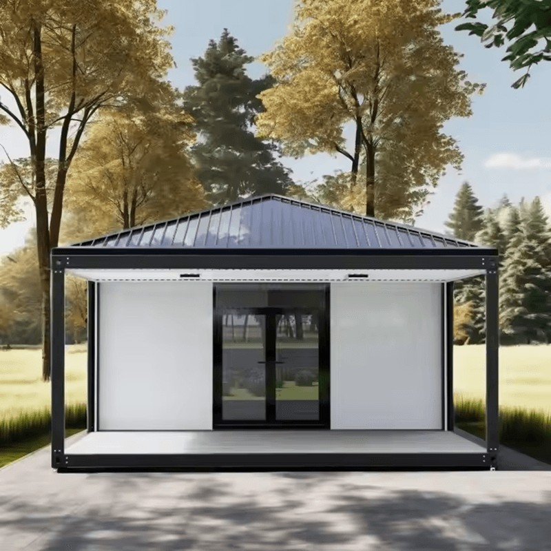 Modulair geprefabriceerd containerhuis voor zadeldak